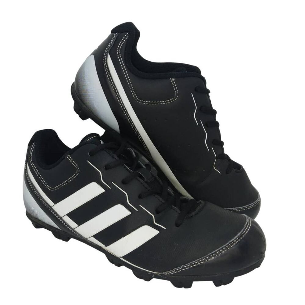 Adidas Rundown Boys Black/White Baseball Sneakers - Size: 4 1/2